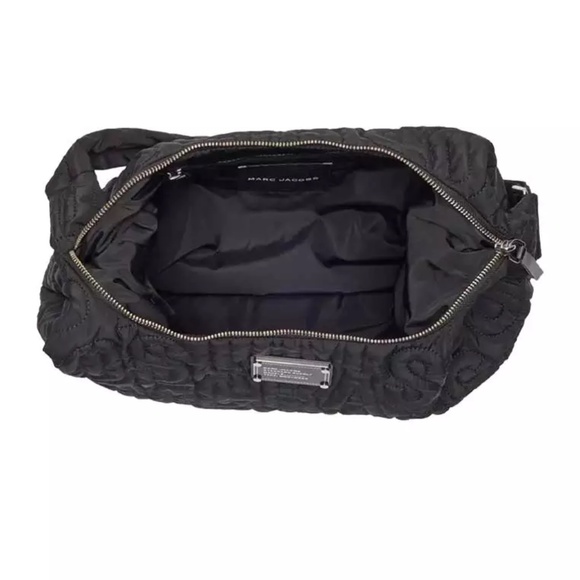 NWT Marc Jacobs Jumbled Logo Workwear Nylon Shoulder Bag - Black - Picture 4 of 6